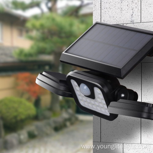 High Power Outdoor Solar Motion Sensor Wall Lamps